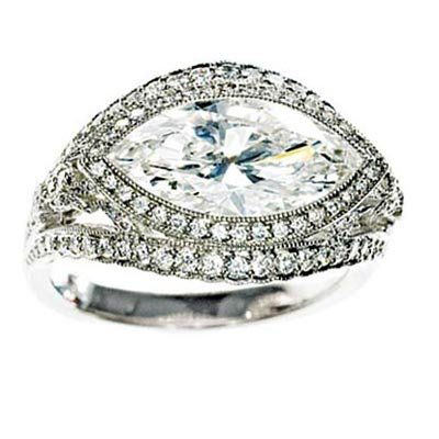 Tiffany & Co. marquise-cut diamond ring