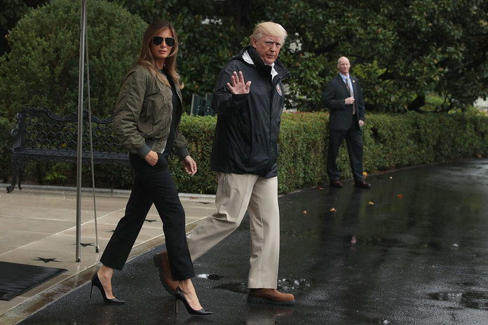 президент Trump Departs White House En Route To Texas