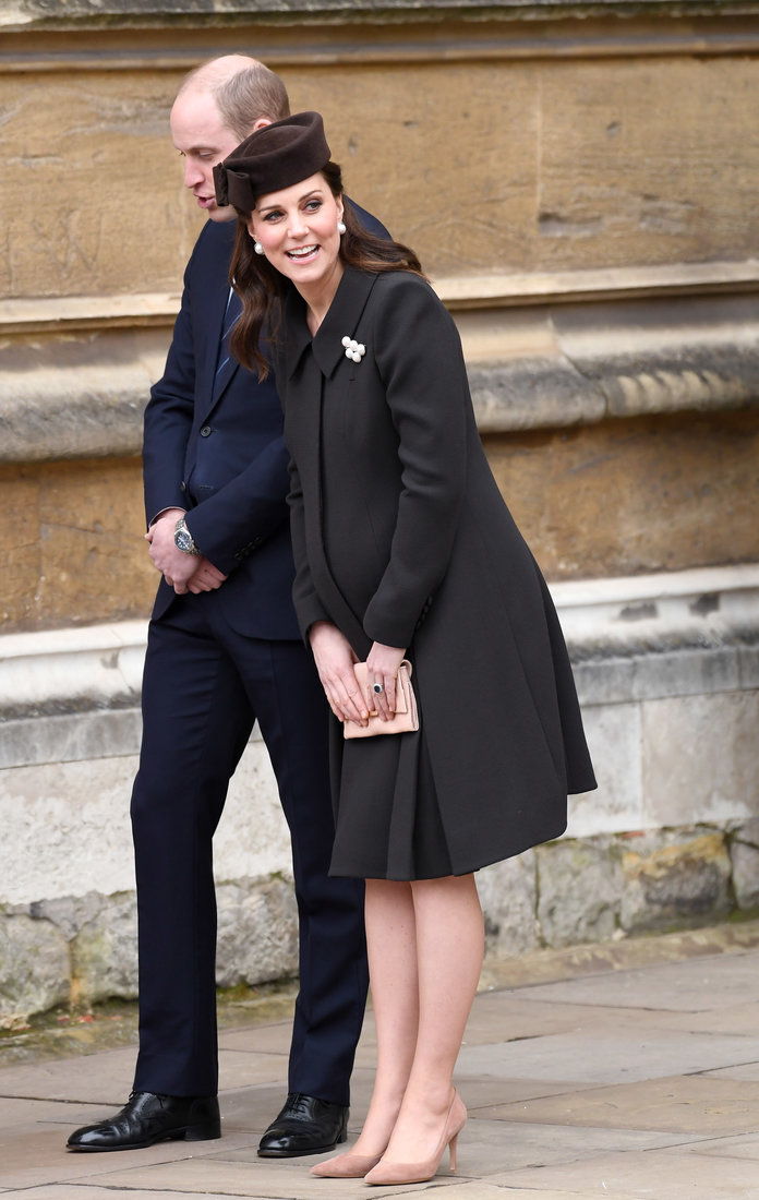 Най- Royal Family Attend Easter Service At St George's Chapel, Windsor