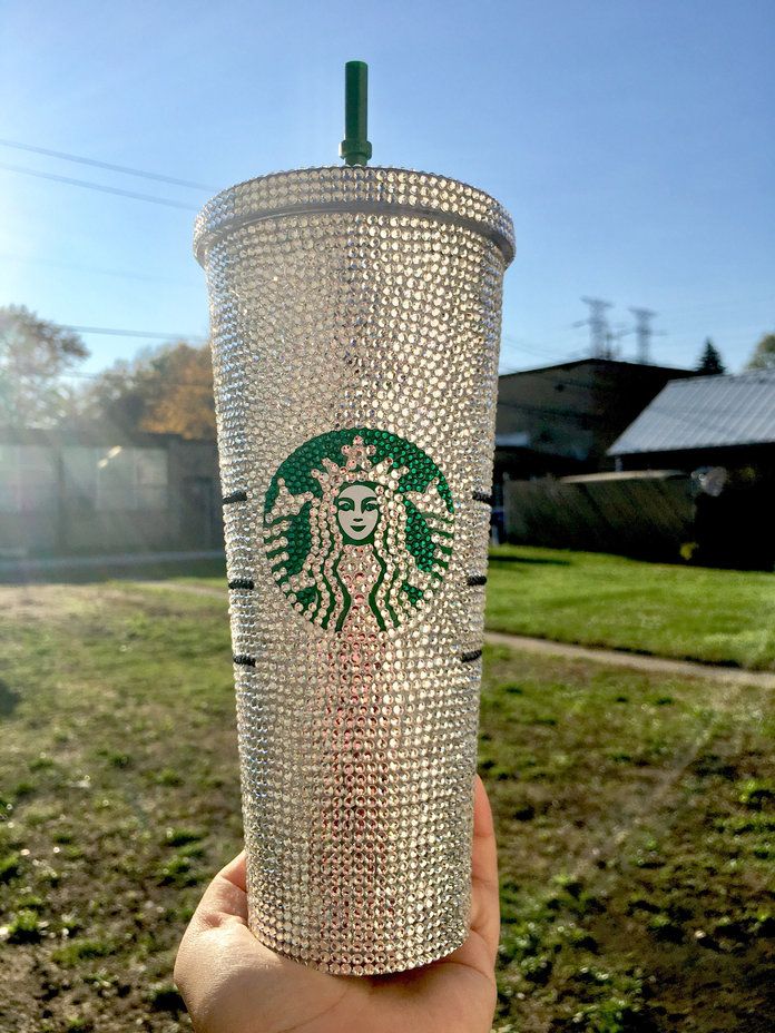 VIOLETSPINKBOUTIQUE Bling Custom Crystallized STARBUCKS Cup