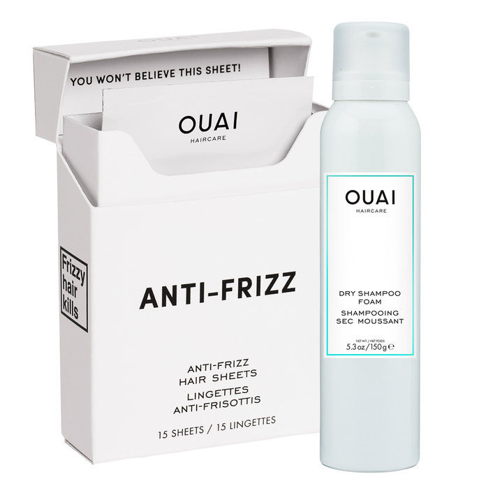 Ouai Anti-Frizz Hair Sheets & Dry Shampoo Foam