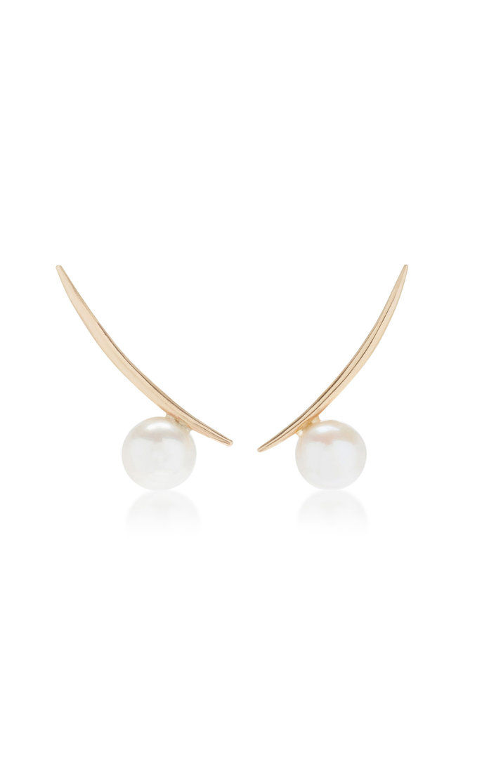 14Κ Gold Pearl Earrings